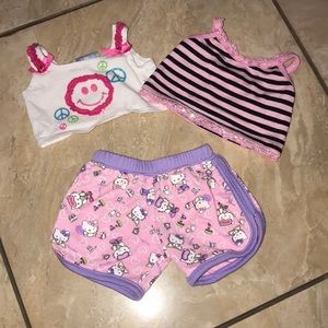 Build A Bear Tops and Bottom